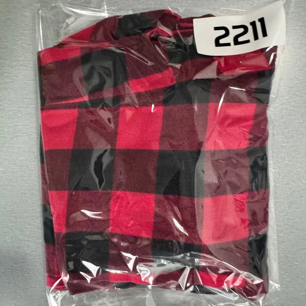 Polo Ralph Lauren Mens Pajama Pants Red Black Buffalo Plaid Size‎ S Cotton